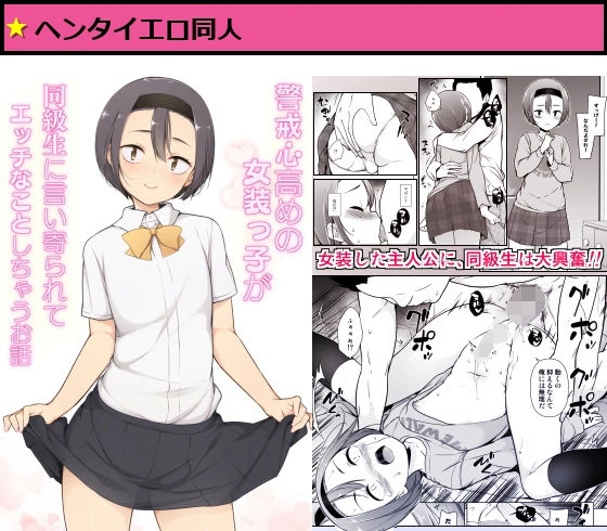 警戒心高めの女装っ子が同級生に言い寄られてエッチなことしちゃうお話