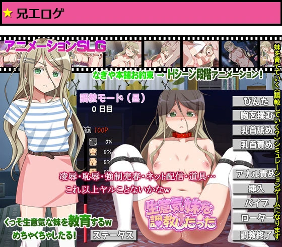 生意気妹を調教したった
