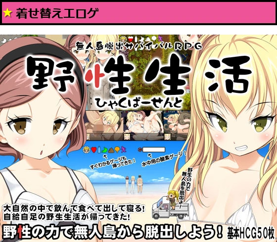 無人島脱出サバイバルRPG?野性生活ひゃくぱーせんと?