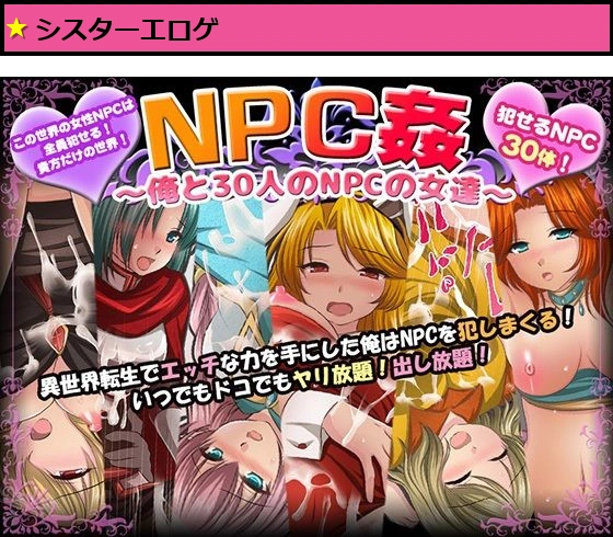 NPC姦〜俺と30人のNPCの女達〜