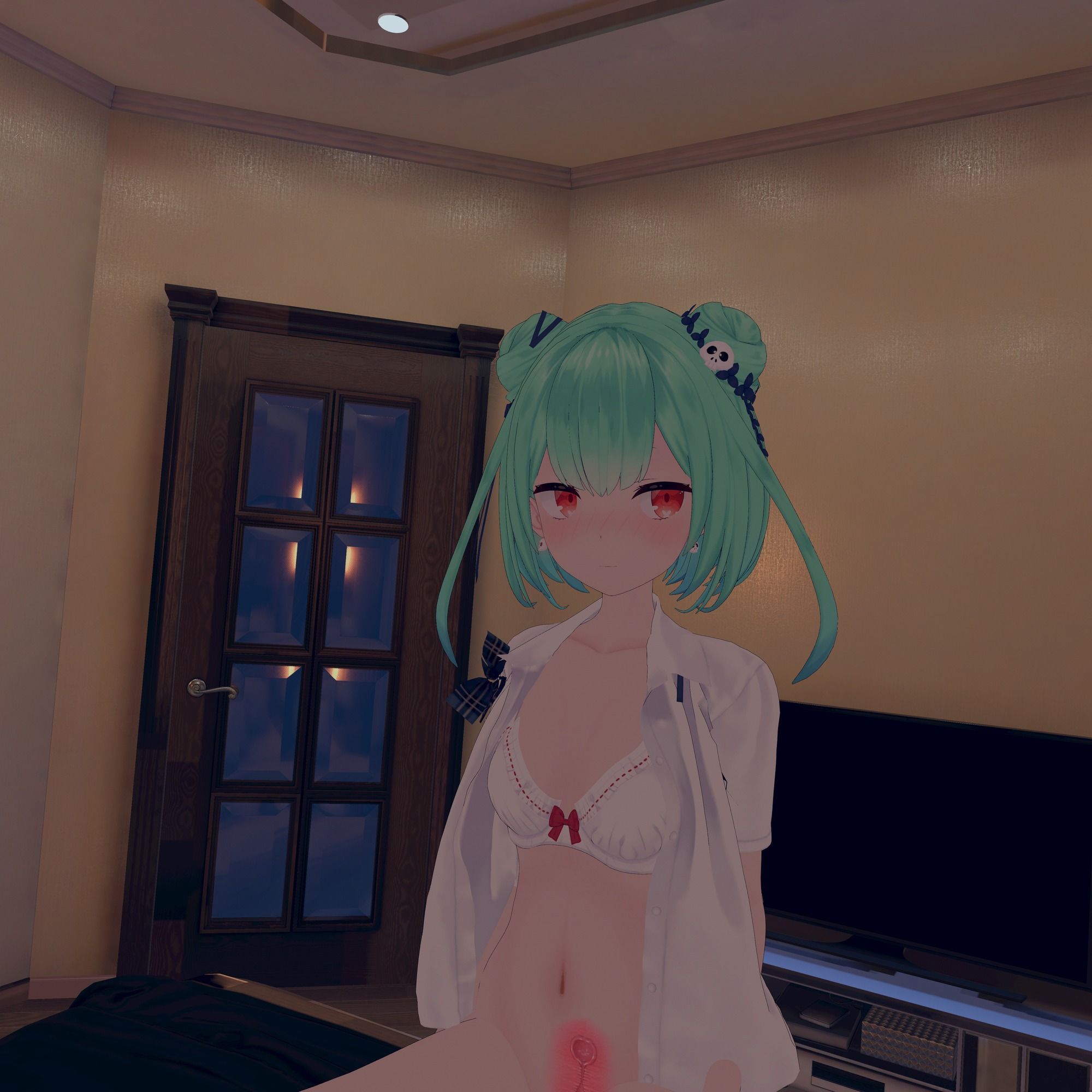 【VR対応】JKるーちゃんとホテルで騎乗位えっち【日本語/English】 画像1