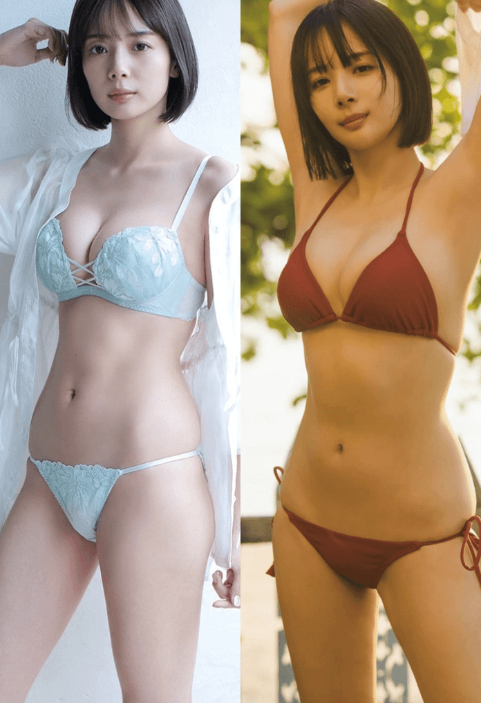 岡田紗佳のFカップエロ画像！限界ギリギリビキニや下着おっぱい！